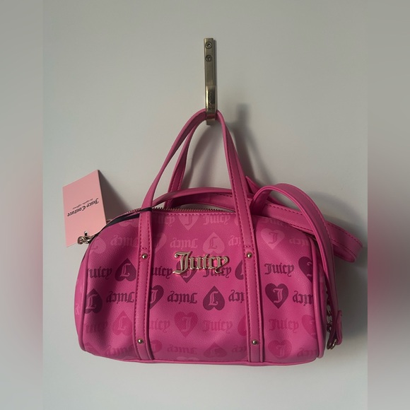 Juicy Couture Handbags - Viral Juicy Couture Valentines Pink Hearts Barrel Bag